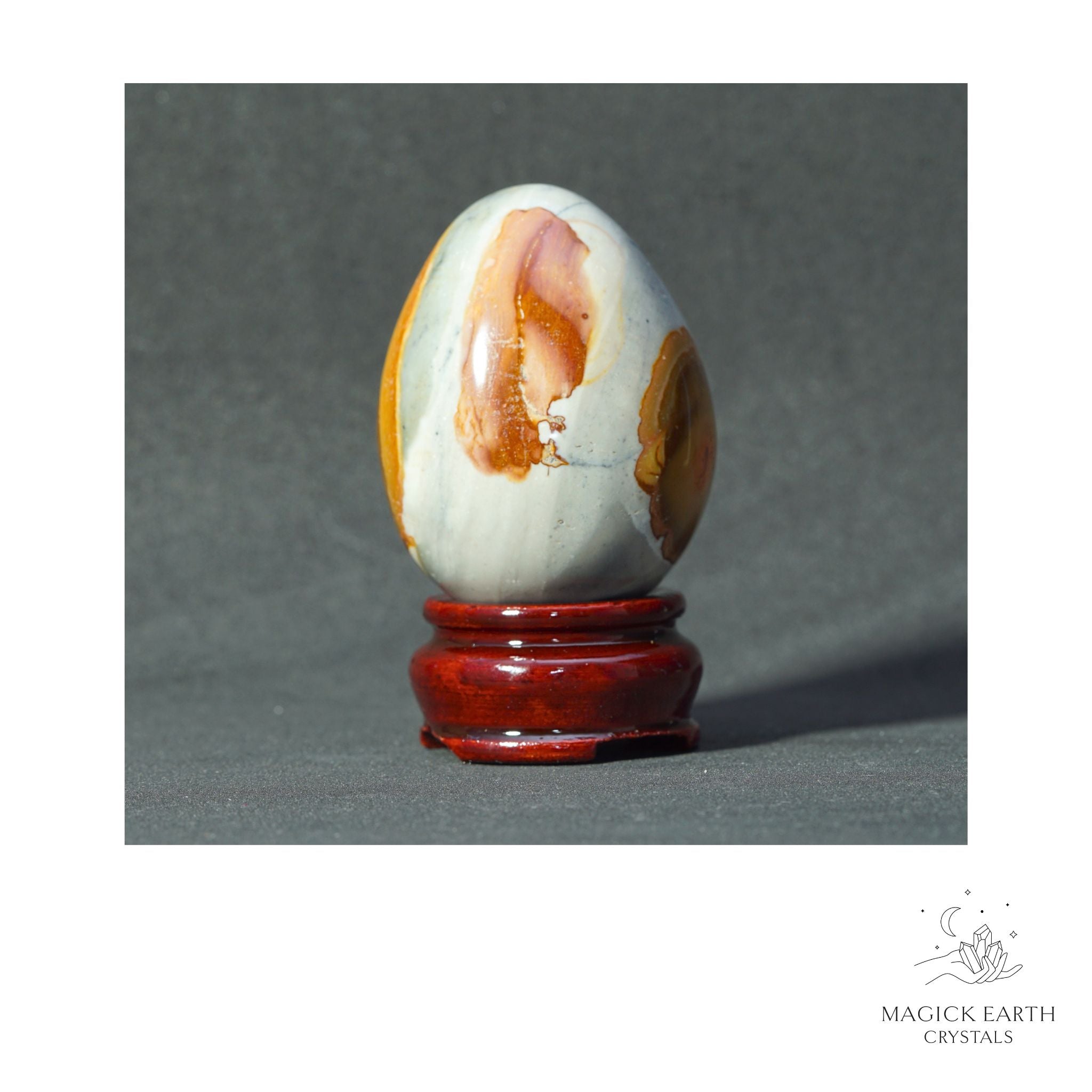 Natural Ocean Jasper Crystal Egg 62mm  View D