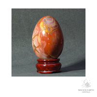 Natural Ocean Jasper Crystal Egg 74mm  View A
