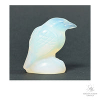 Opalite crow figurine view a