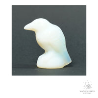 Opalite crow figurine view d