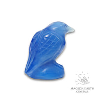 Opalite crow figurine view e