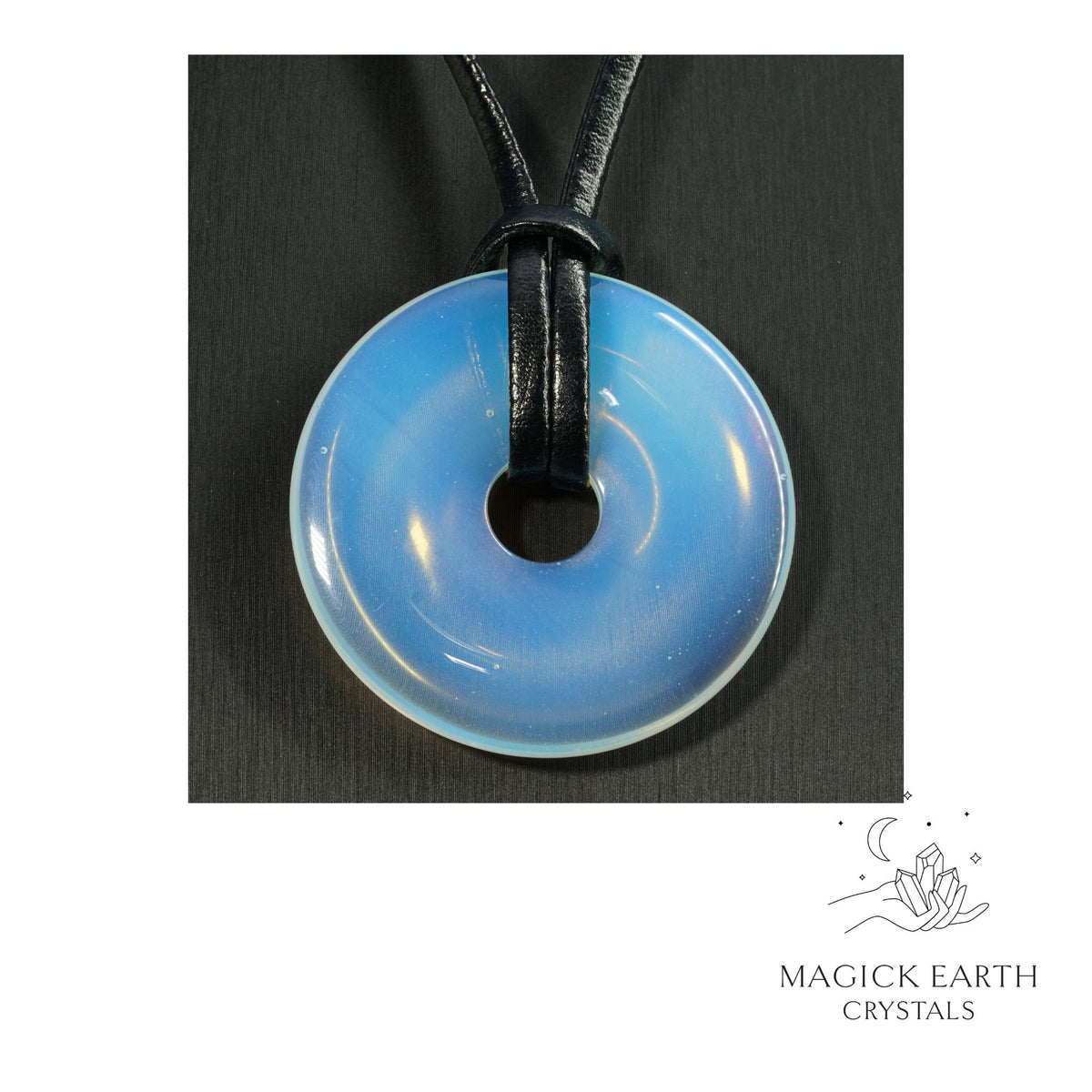 Opalite crystal donut view a