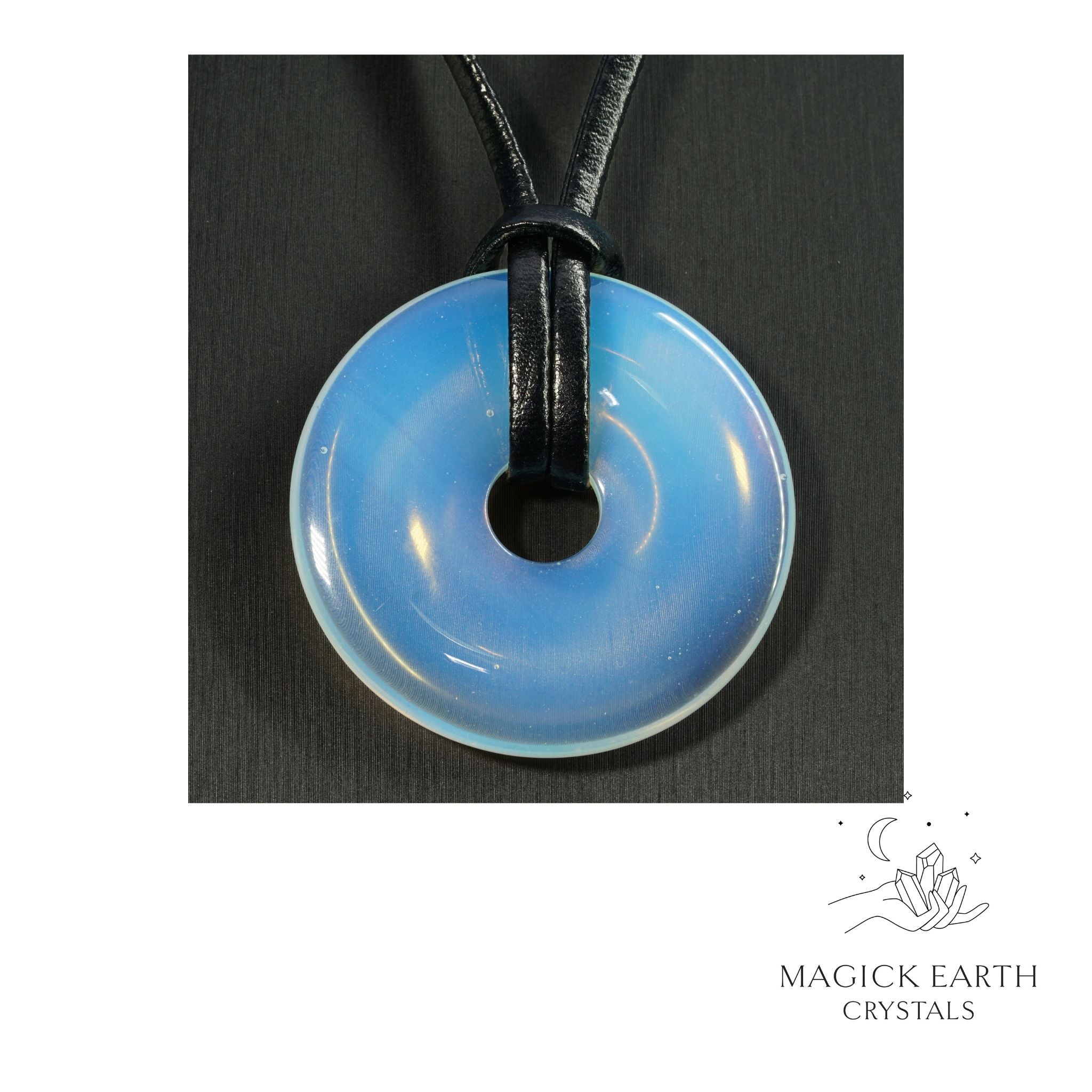 Opalite crystal donut view a