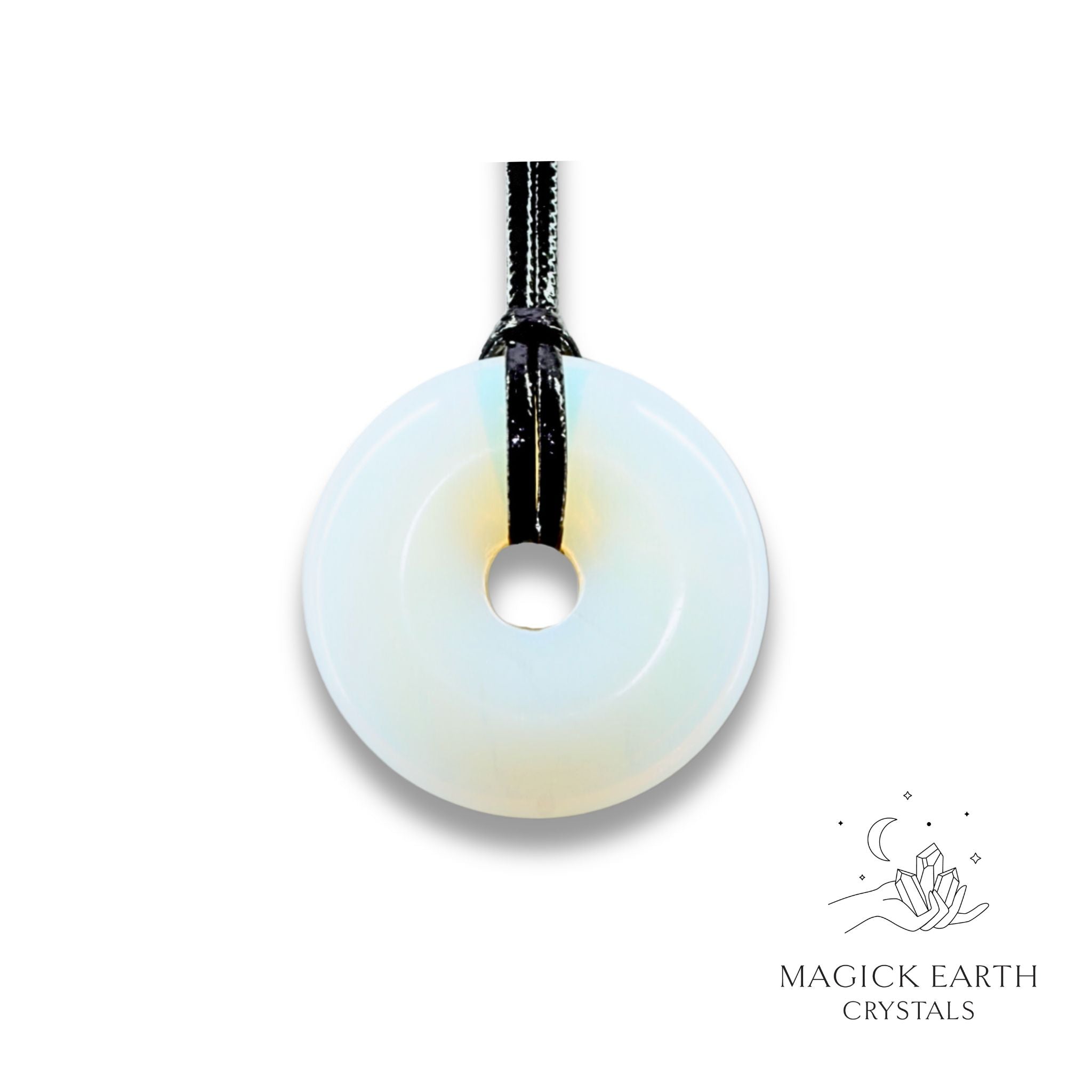 Natural Opalite crystal donut
