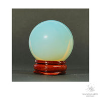 Opalite crystal sphere 39mm view a