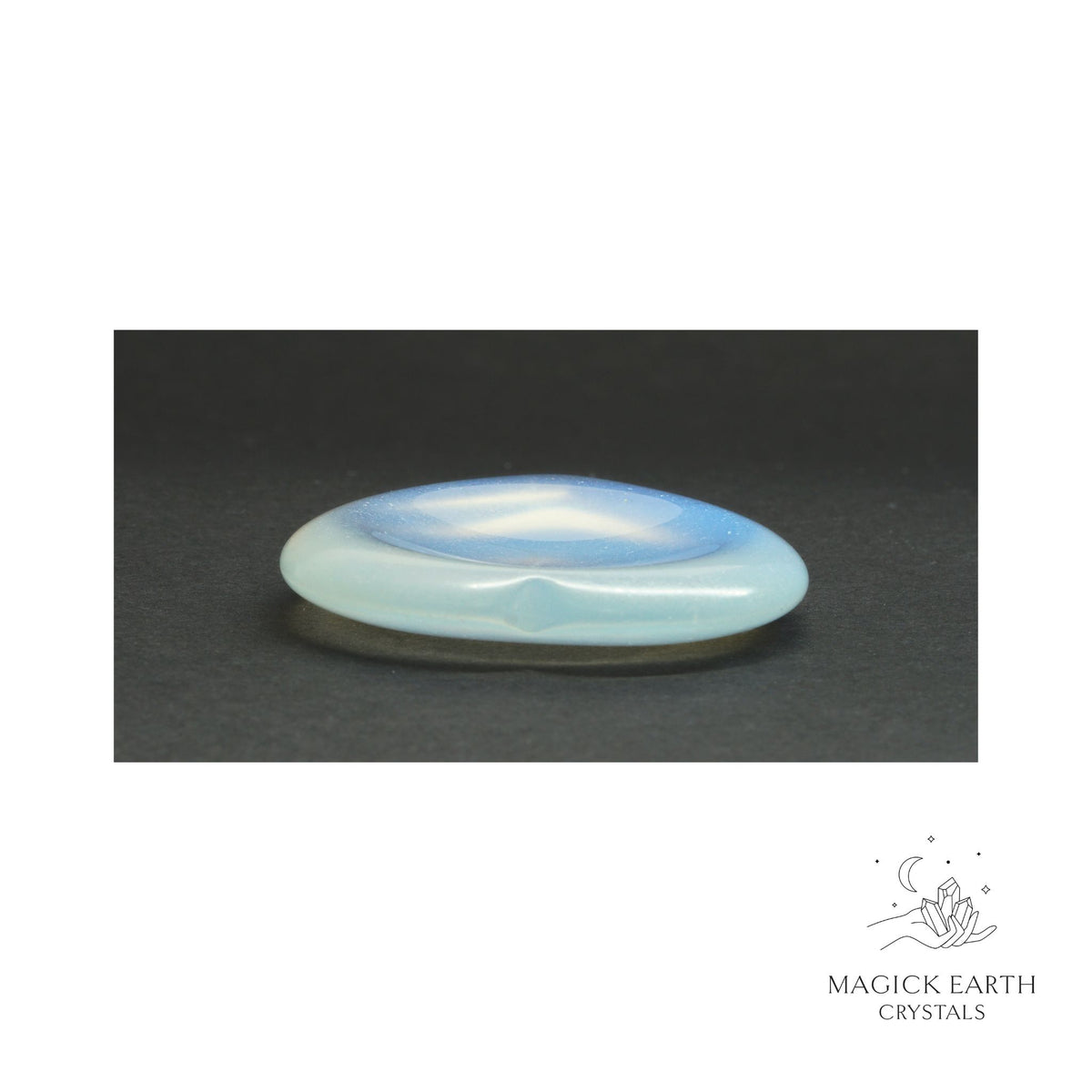 Opalite heart thumb stone view c