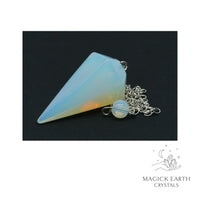 Opalite Large Cone Pendulum For Luminous Guidance