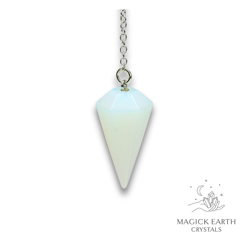Opalite Large Cone Pendulum For Luminous Guidance