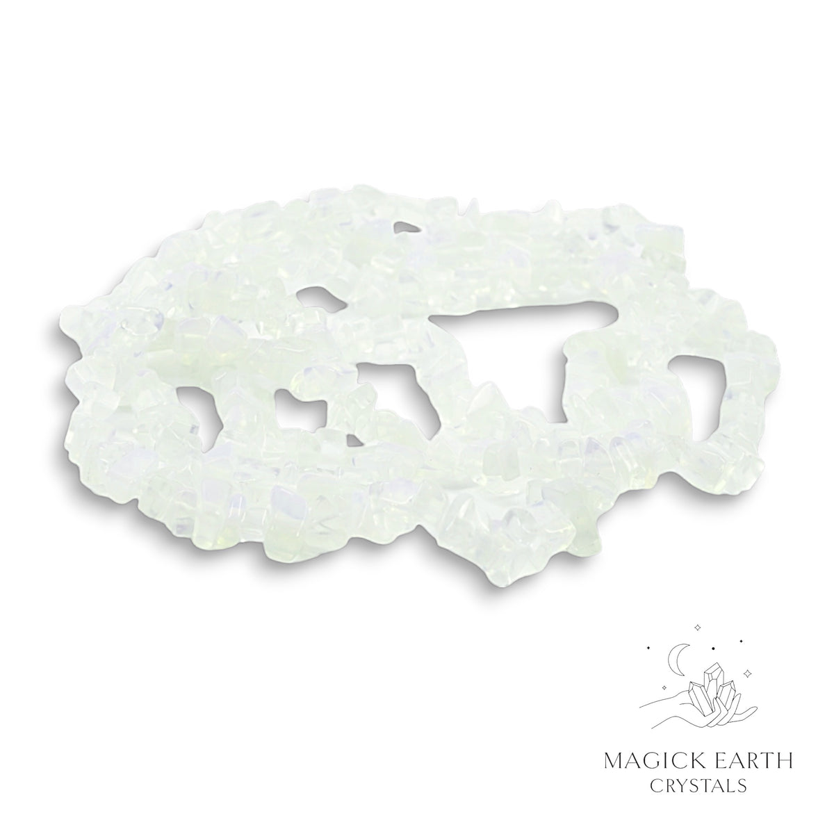 Opalite  Drilled Chip Strands Small  For Luminous Guidance