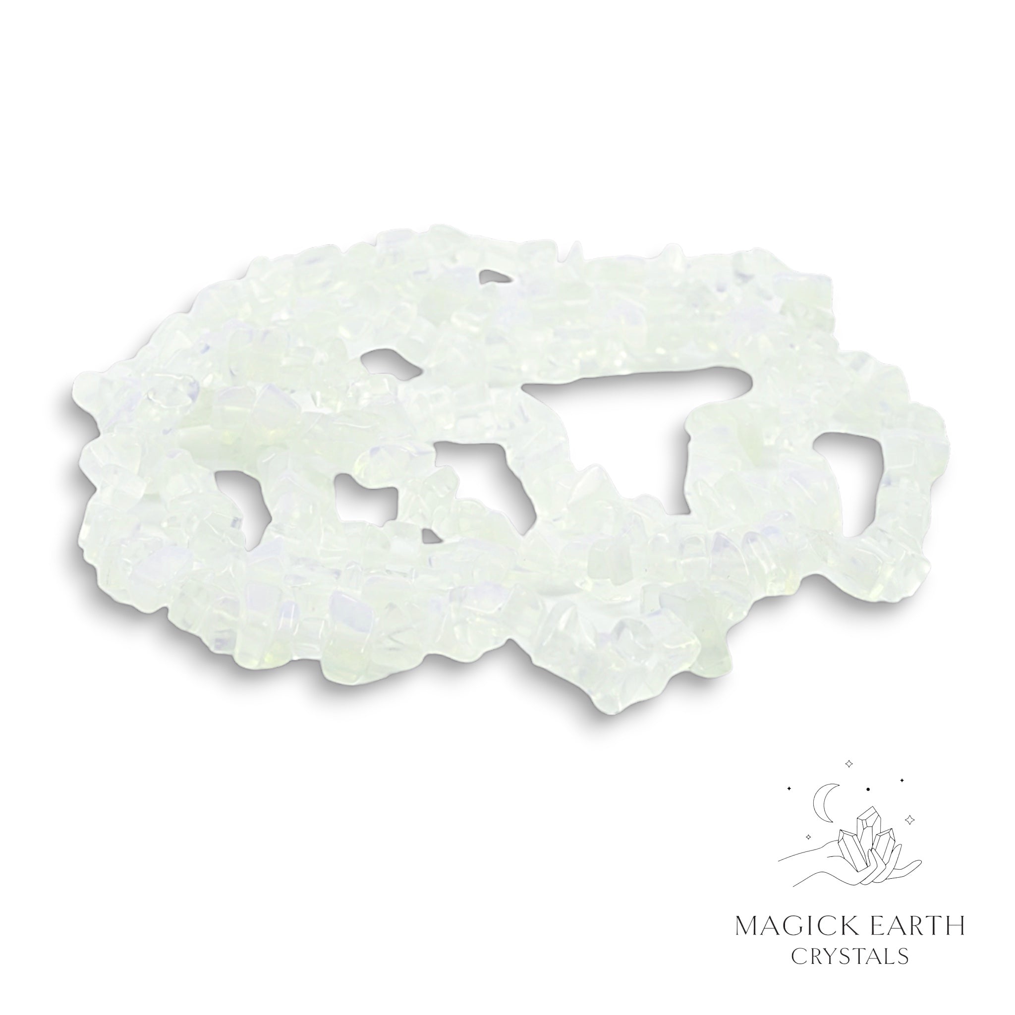 Opalite  Drilled Chip Strands Small  For Luminous Guidance