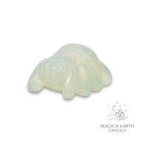 Opalite crystal spider figurine view a