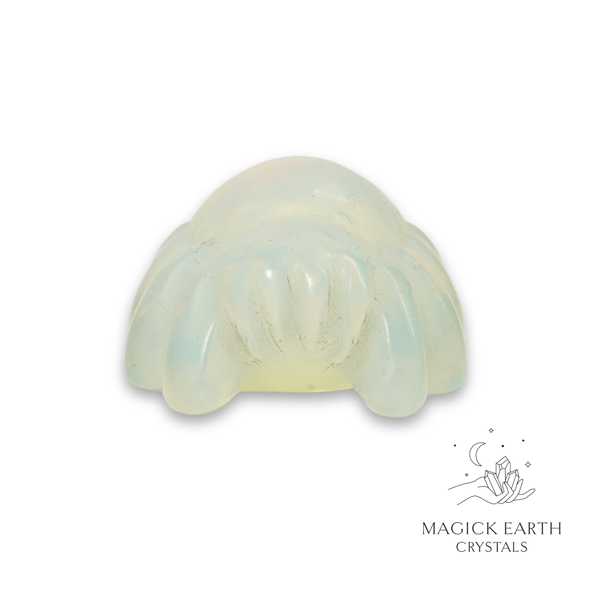 Opalite crystal spider figurine view b