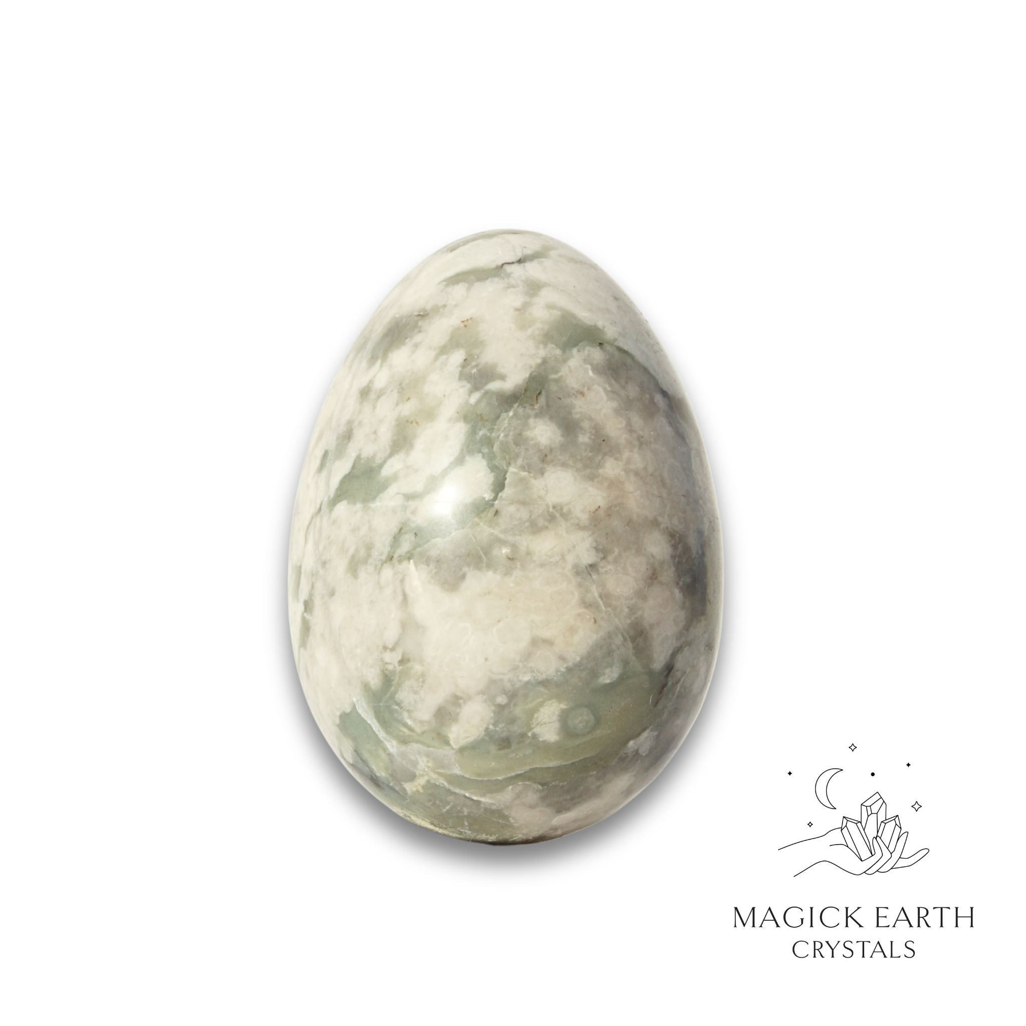 Peace Jade Crystal Egg for Balanced Compassion