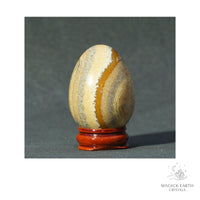 Natural Picture Jasper Crystal Egg View A