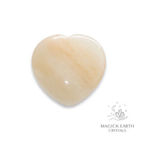 Natural Pink Aventurine heart thumb stone view b