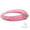 Pink Steel Flex Wire Choker With Screw Clasp 45cm