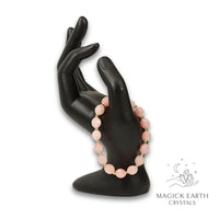 Quartzite (Malaysia Jade) Bracelet in Coral (Dyed) for Calm Power