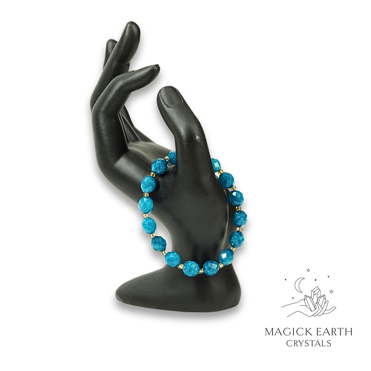Quartzite (Malaysia Jade) Bracelet in Deep Teal (Dyed) for Calm Power