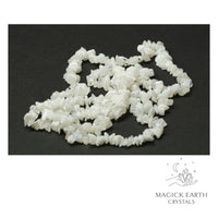 Natural Rainbow Moonstone drilled crystal chips view a