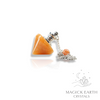 Red Aventurine Pinnacle Pendulum with Platinum Finish for Bold Opportunity