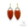 Red Jasper Charmed Heart Earrings for Grounded Power