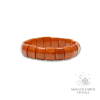 Natural Red Jasper crystal statement bracelet view b