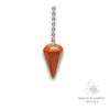 Red Jasper Small Cone Pendulum for Grounded Power