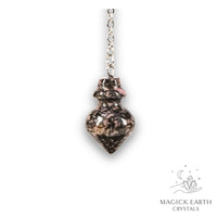 Rhodonite Flask Pendulum for Emotional Recovery