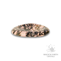 Natural Rhodonite heart thumb stone view e