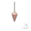 Rhodonite Small Cone Pendulum for Emotional Recovery