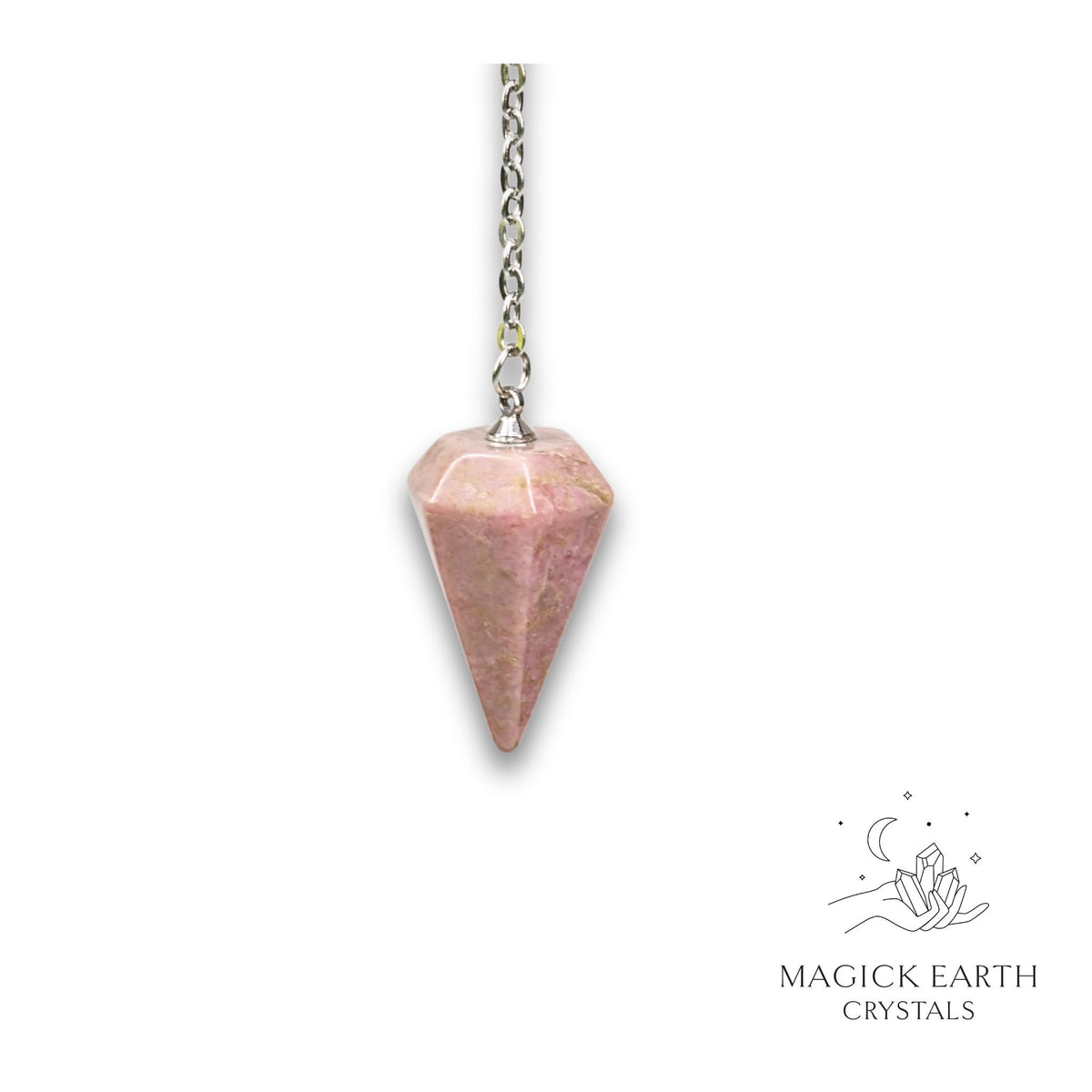 Rhodonite Small Cone Pendulum for Emotional Recovery