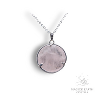  Natural Rose Quartz crystal dragon pendant view b