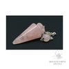 Rose Quartz Spike Pendulum For Amplified Love