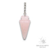 Rose Quartz Spike Pendulum For Amplified Love
