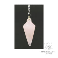 Rose Quartz Spire Pendulum For Amplified Love