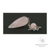 Rose Quartz Teardrop Pendulum for Amplified Love