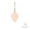 Rose Quartz Water Drop Pendulum for Amplified Love