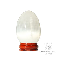 Selenite Crystal Egg for Angelic Connection