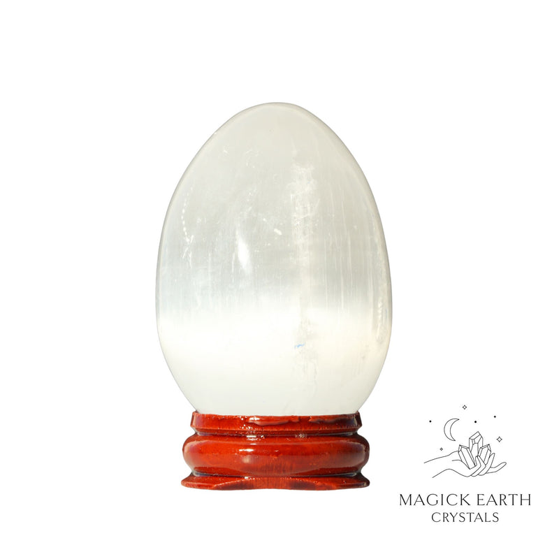 Selenite Crystal Egg for Angelic Connection