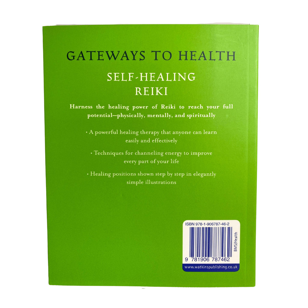 Back Cover of Self Healing Reiki Book by Brian Cook