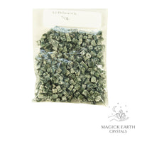 Natural Seraphinite  drilled crystal chips view b