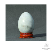 Natural Serpentine Crystal Egg View A