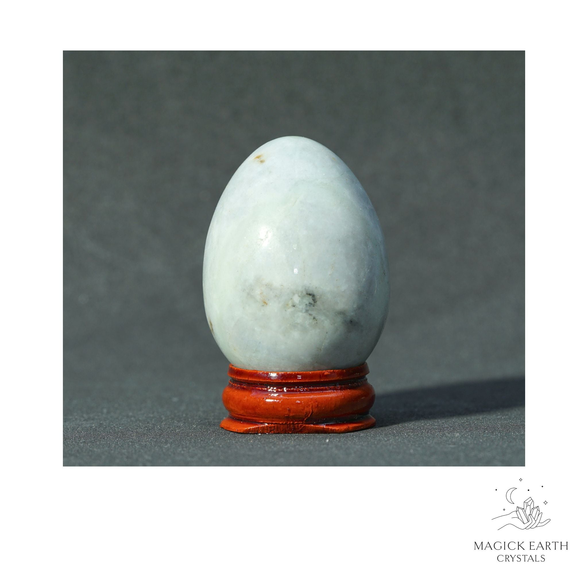 Natural Serpentine Crystal Egg View A