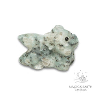 Natural Sesame Jasper crystal dragon figurine view a
