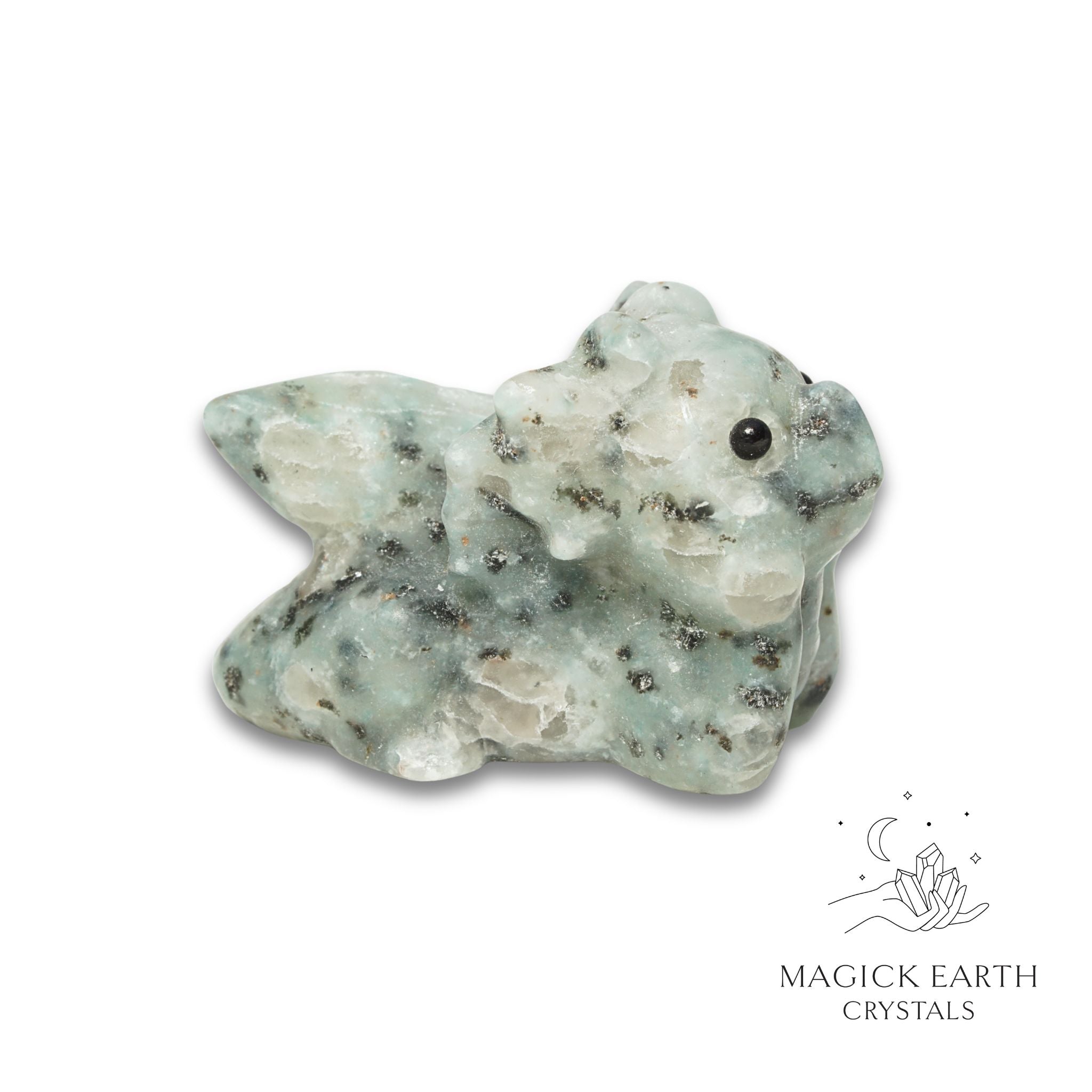 Natural Sesame Jasper crystal dragon figurine view a