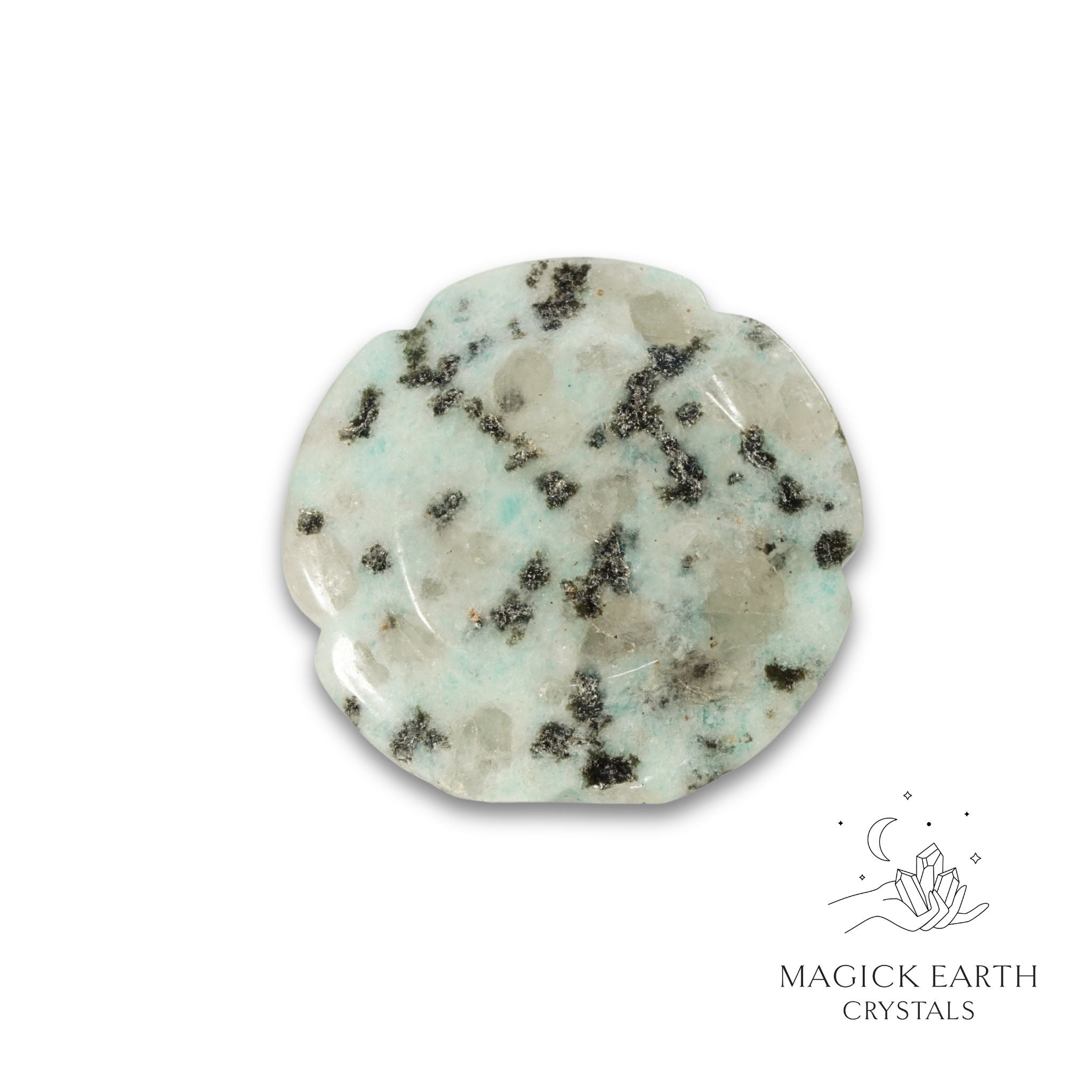 Natural Sesame Jasper flower thumb stone view c
