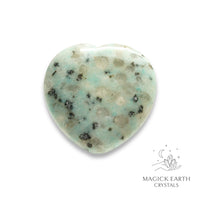 Natural Sesame Jasper heart thumb stone view b