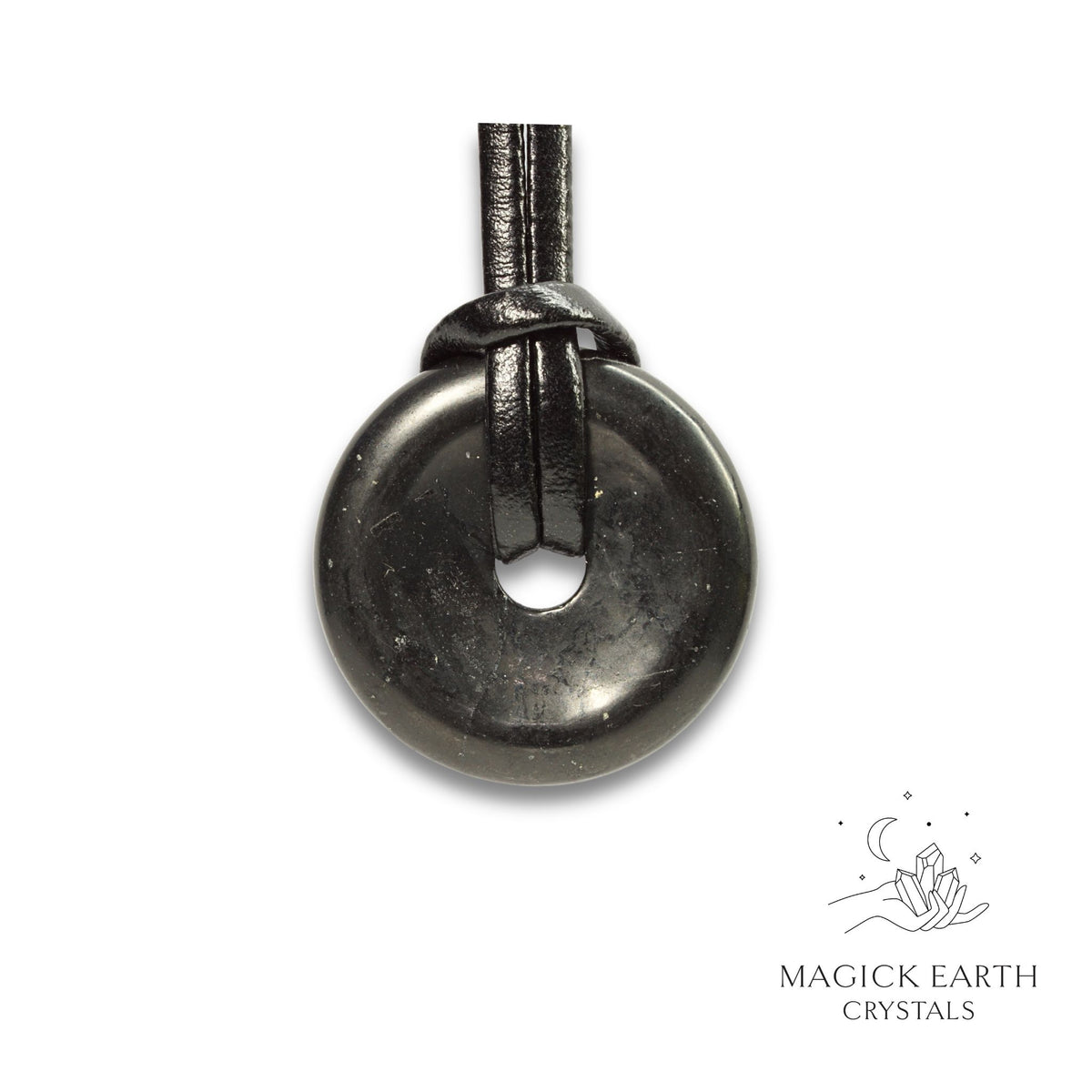 Natural Shungite crystal donut