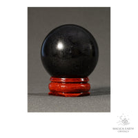 Natural Shungite crystal sphere 40mm view b