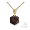 Shungite Hexagon Pendants with Gold Finish for Energetic Armour – Magick Earth Crystals Australia